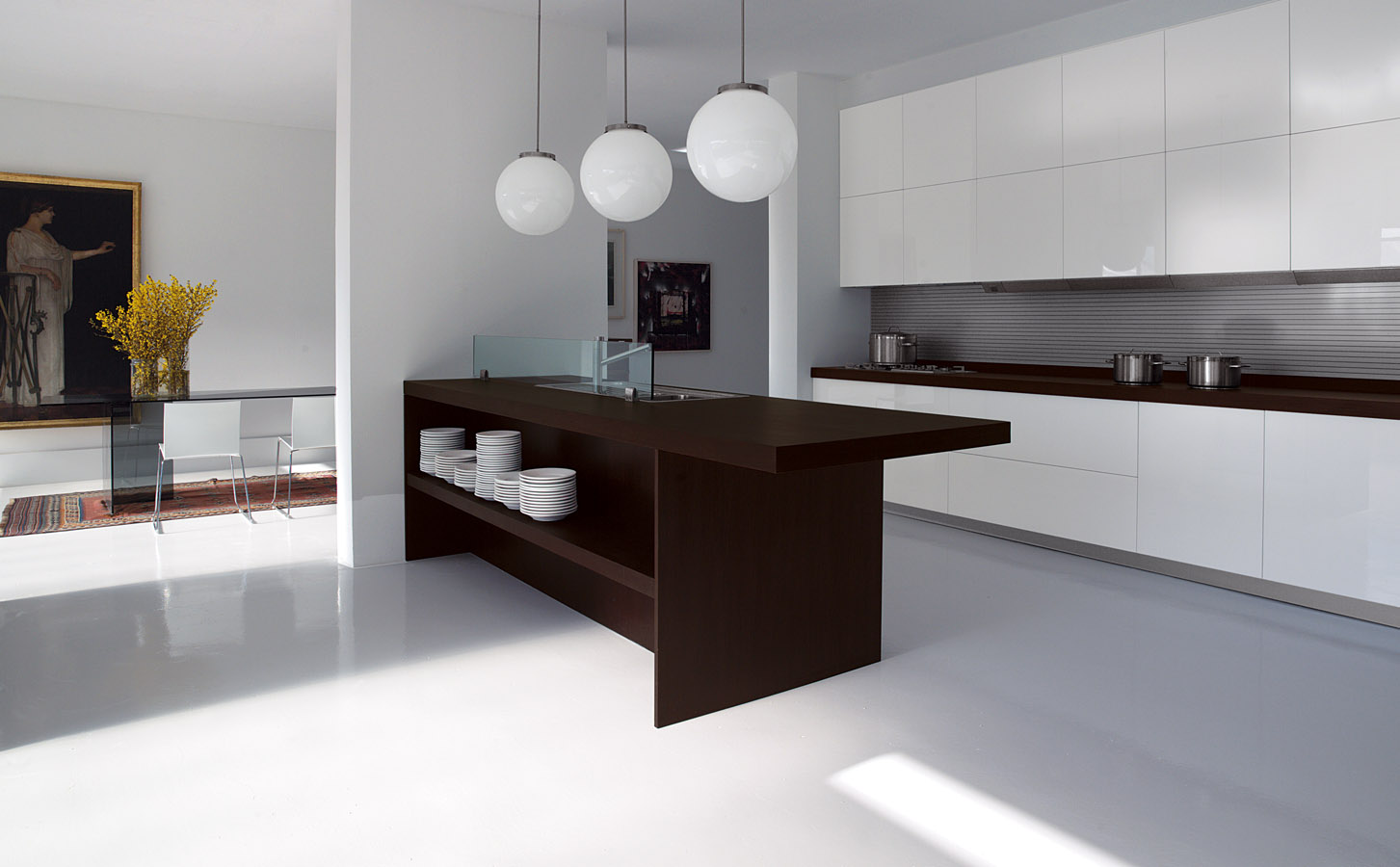 Simple Contemporary Kitchen Interior Design One