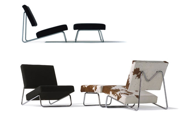 Cowhide Lounge Chair By Herbert Hirche