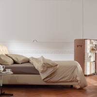 Capitone Headboard Base Bed Flair 03 by Poltrona Frau