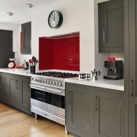 Dark Grey Cabinets Kitchen Decor