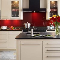 Dark Red Kitchen Interior Ideas