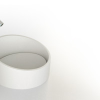 Ring  Solid surface sink design for modern bathroom