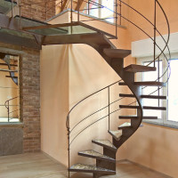 Unique Spiral Wood Chips Staircases by Bonansea