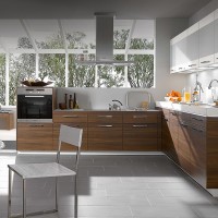 Walnut Compact Kitchen Design