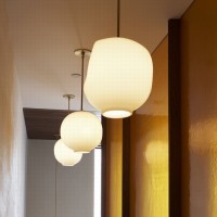 Suspended Lighting Bubble Pendent White
